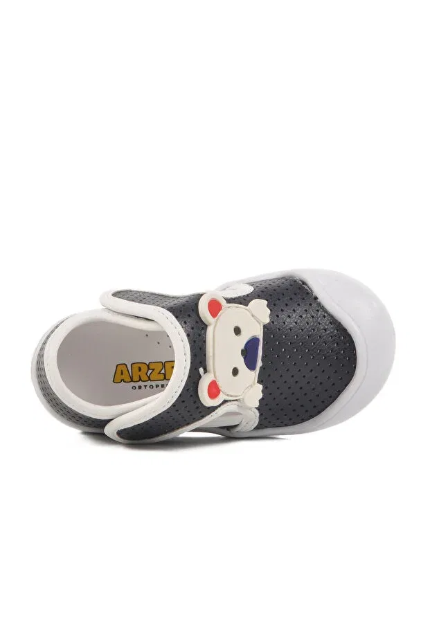 Детские туфли для девочек с коротким каблуком Ayakmod, Navy Blue — фото 4