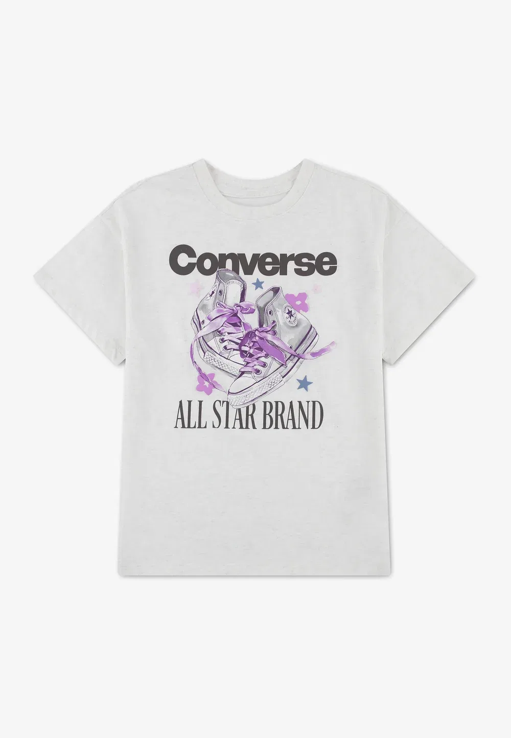 Футболка с принтом «Ленты» Converse, Vintage White Heather — фото 4