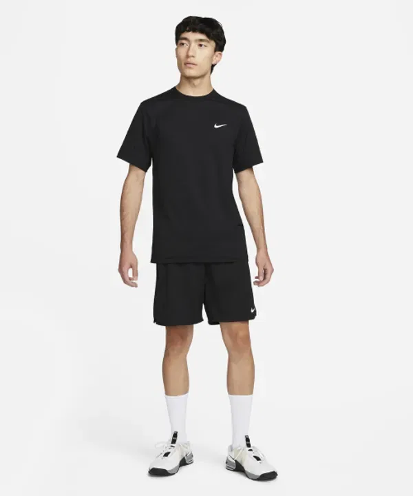 Футболка с коротким рукавом Dri-FIT UV Hyperverse, Nike, черно-белый — фото 4