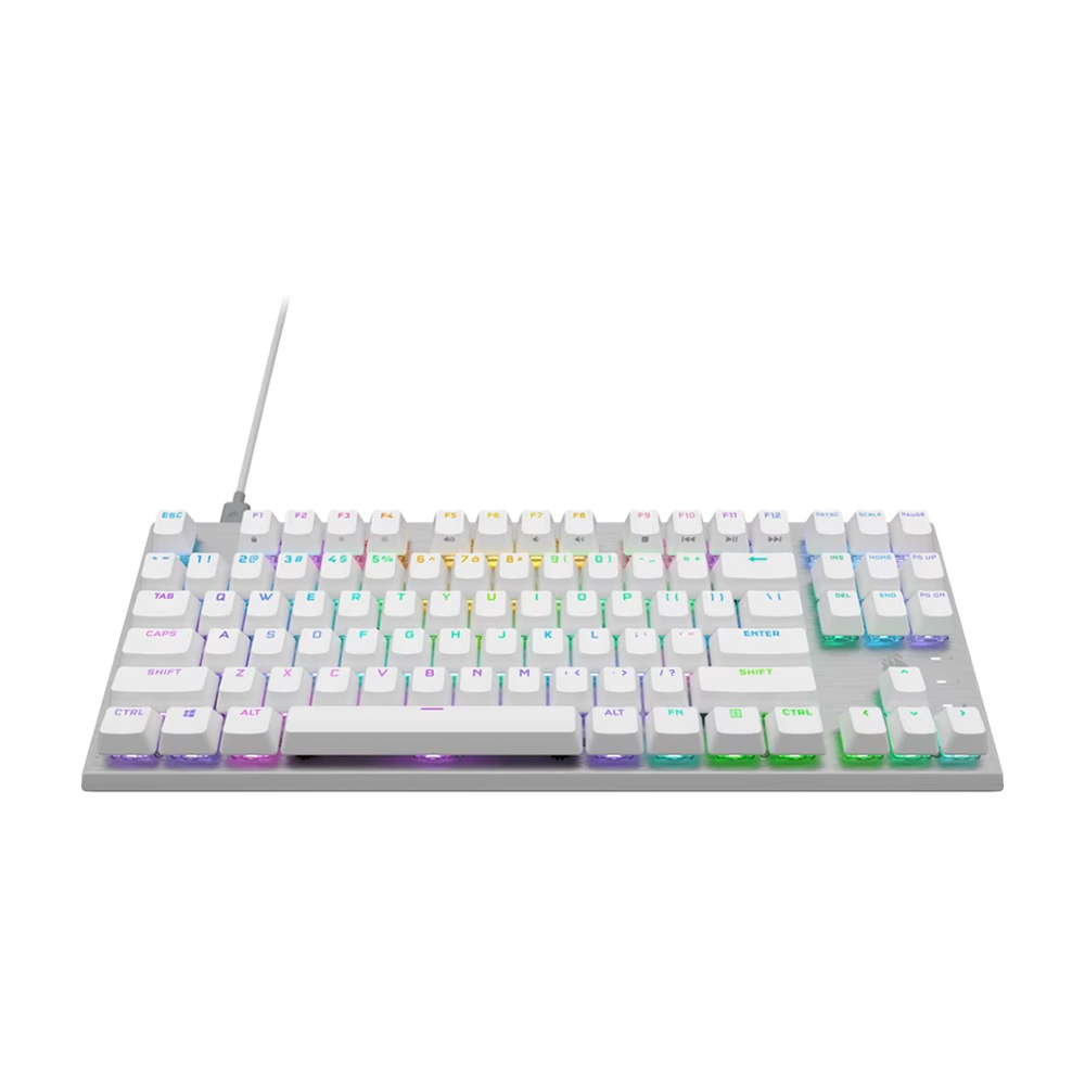 Проводная игровая клавиатура Corsair K60 PRO RGB TKL, белый, английская раскладка — фото 2