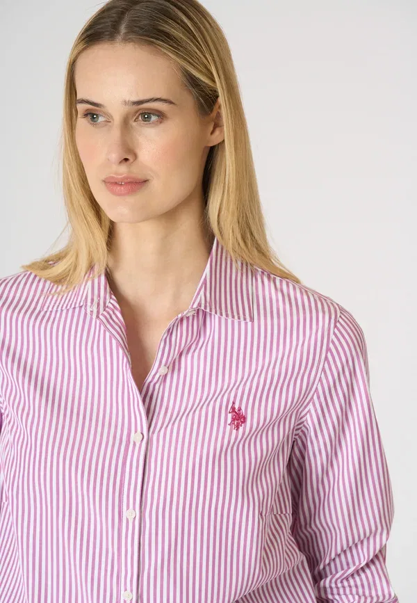 Блуза полосками button-down blouse U.S. Polo Assn, мультиколорe U.S. Polo Assn. — фото 4