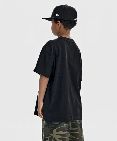 Детская футболка оверсайз с карманом Giant Fit Pocket T-Shirt TAKEASY KIDS, Black — фото 3