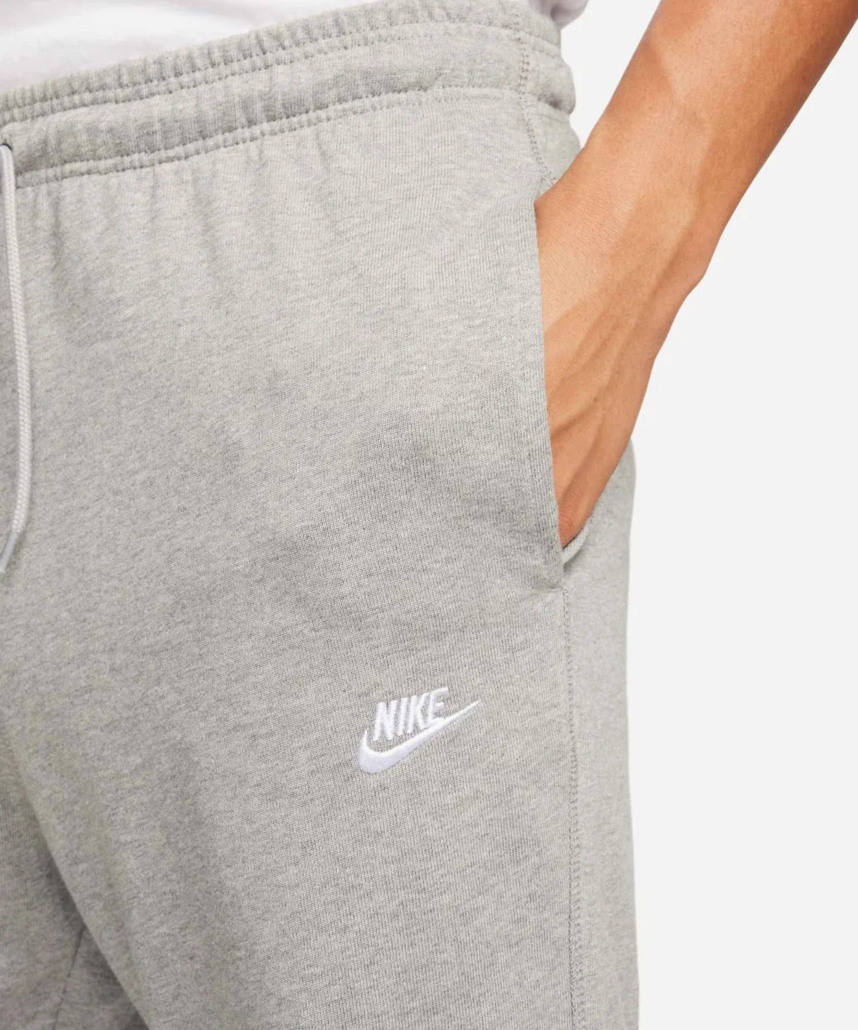 Мужские спортивные штаны с утяжкой Nike Club Knit Joggers FQ4331-063, Dark Grey Heather — фото 4