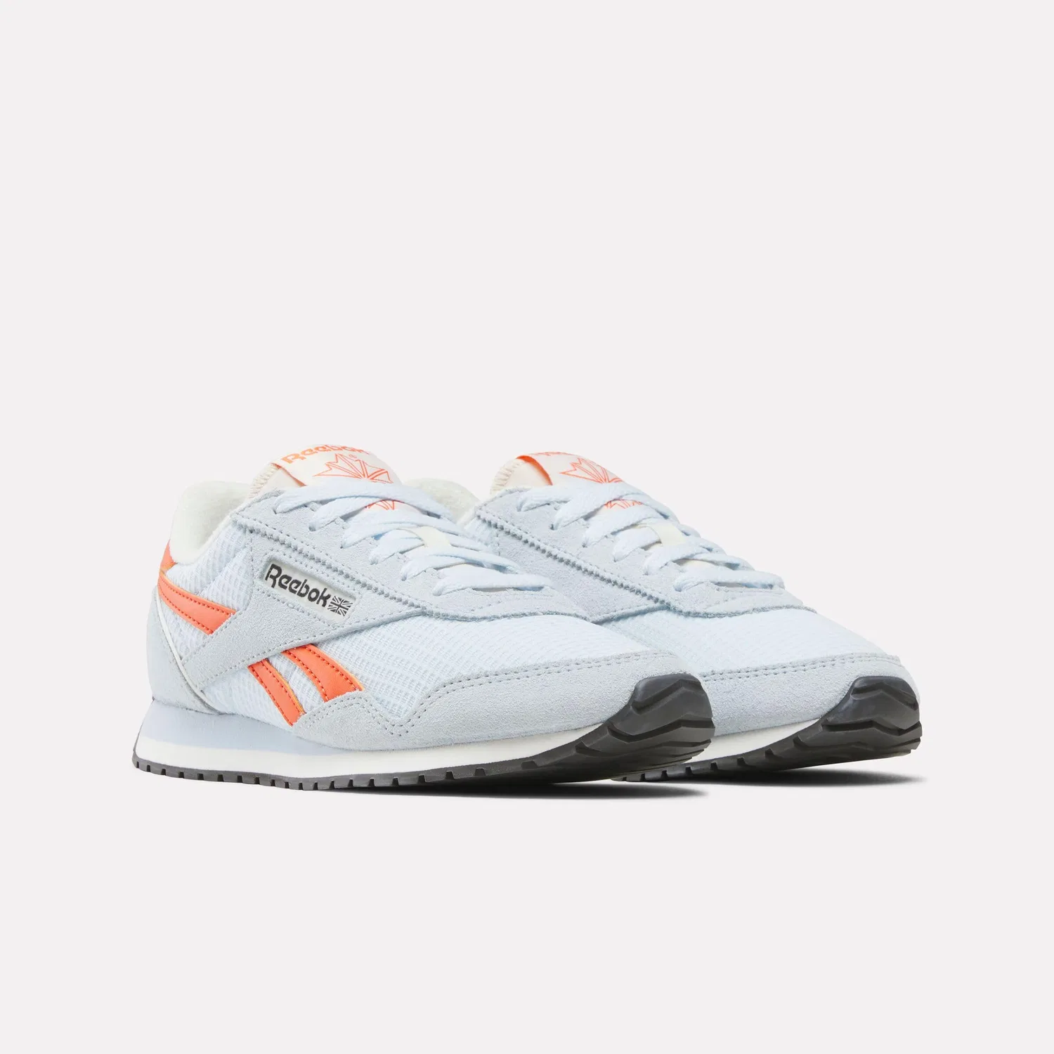 Детские кроссовки для девочек Reebok Classic AZ, Glass Blue Glass Blue Pump Orange — фото 2