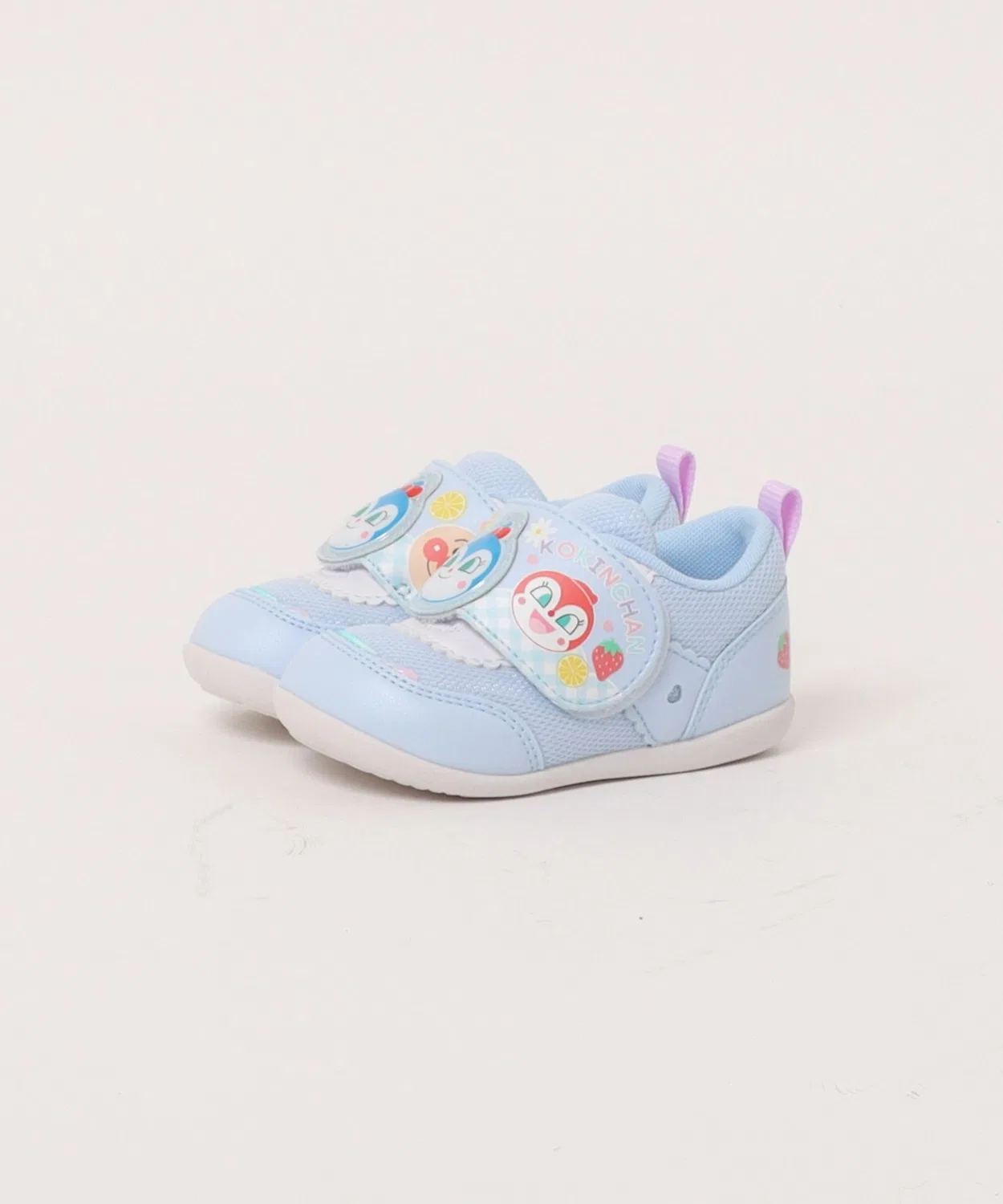Детские кроссовки с липучкой Anpanman MoonStar, Sax Blue