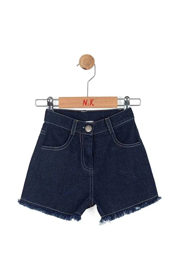 Детские шорты для девочек с кисточками Nk Kids, Dark Blue — фото 3