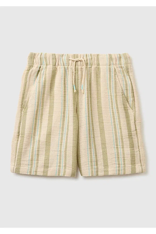 Детские шорты для мальчиков полосатые United Colors Of Benetton, Beige