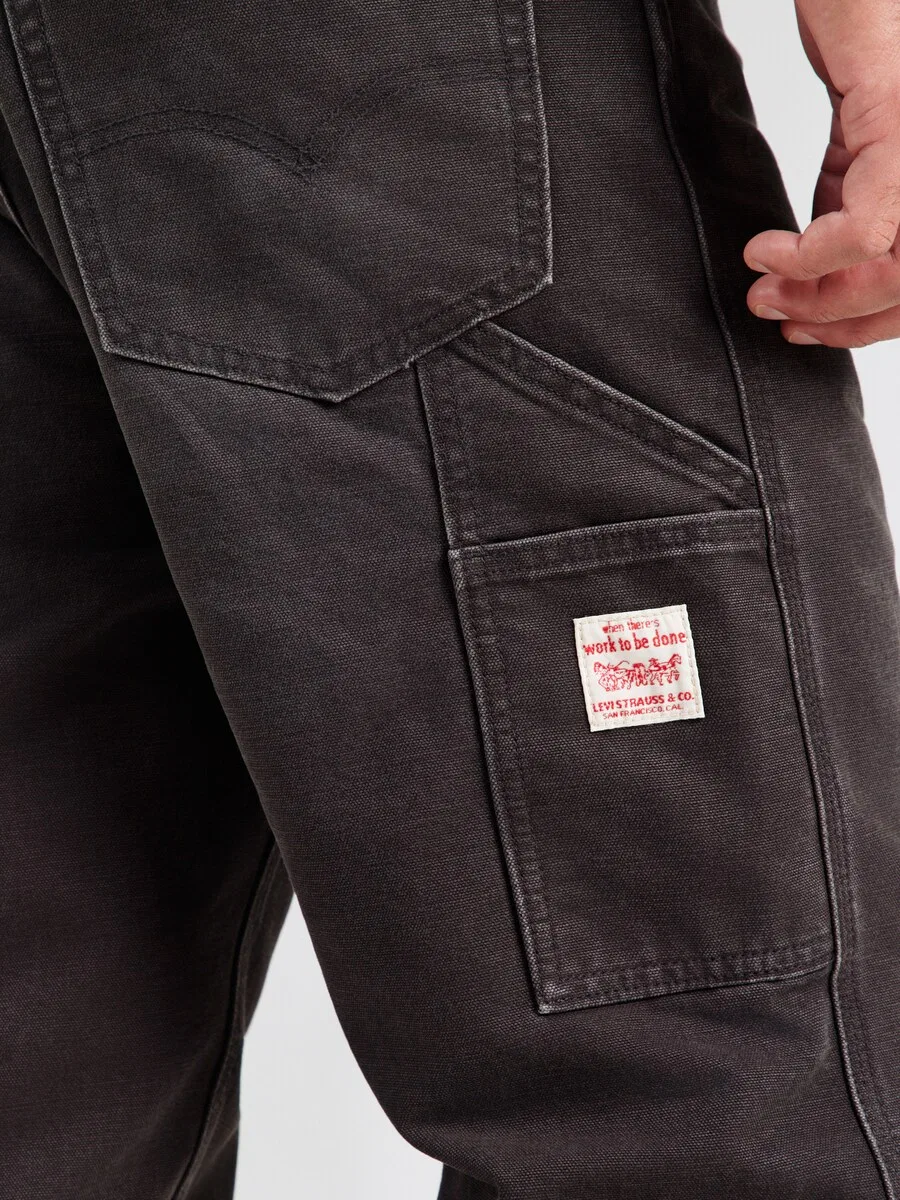 Джинсы LEVI'S свободного кроя '568 LOOSE STRT CARPENTER' из черного денима — фото 2