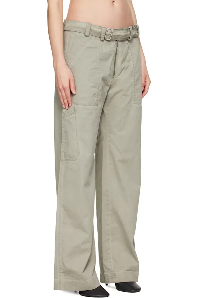 Серые брюки Twill Belt Acne Studios — фото 2