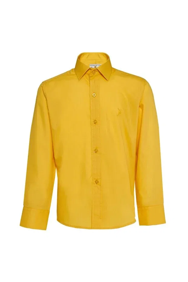 Детская рубашка для мальчиков с длинным рукавом Basics Doctor Junior, Golden Yellow — фото 3