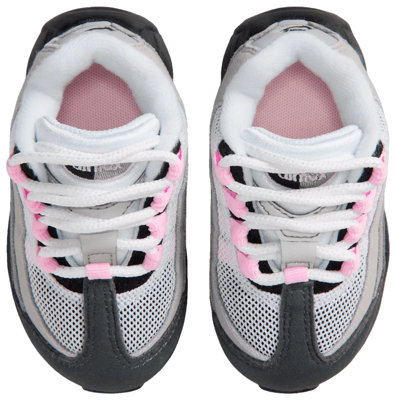 Кроссовки для девочек Air Max 95 Nike, цвет Black/Pink Foam/Medium Grey — фото 4