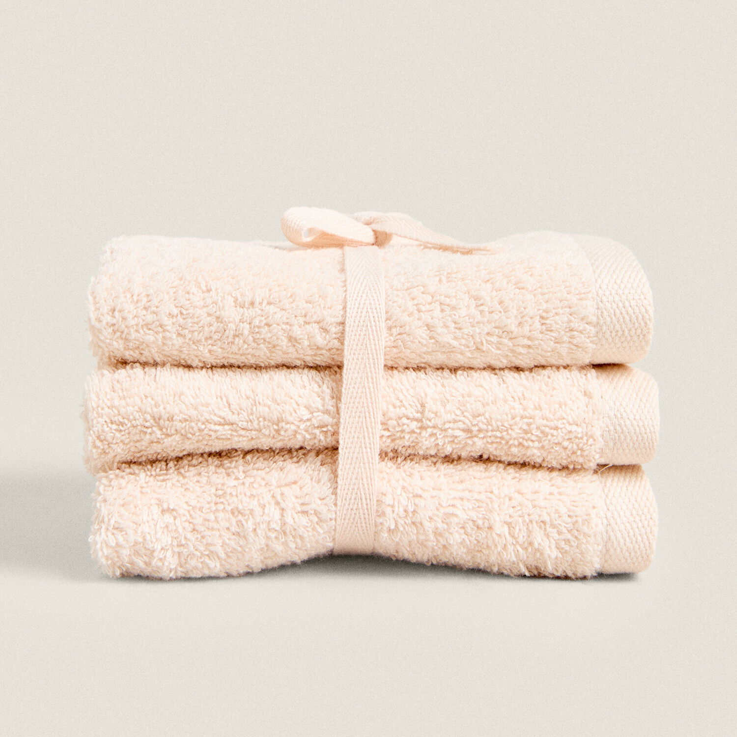 

Набор полотенец Zara Home Cotton, 3 предмета, светло-розовый