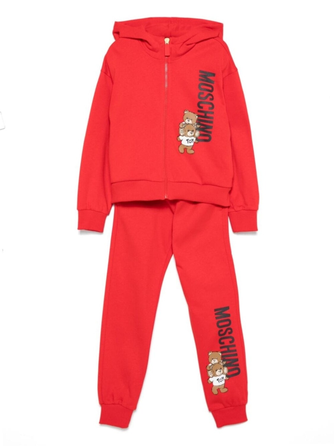 

Moschino Kids спортивный костюм с принтом Teddy Bear, красный