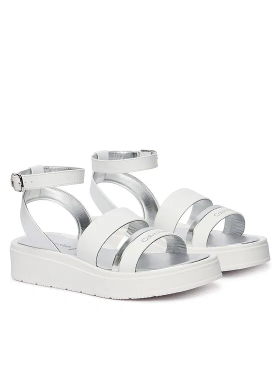 Сандалии Velcro Sandal Calvin Klein, белый — фото 2