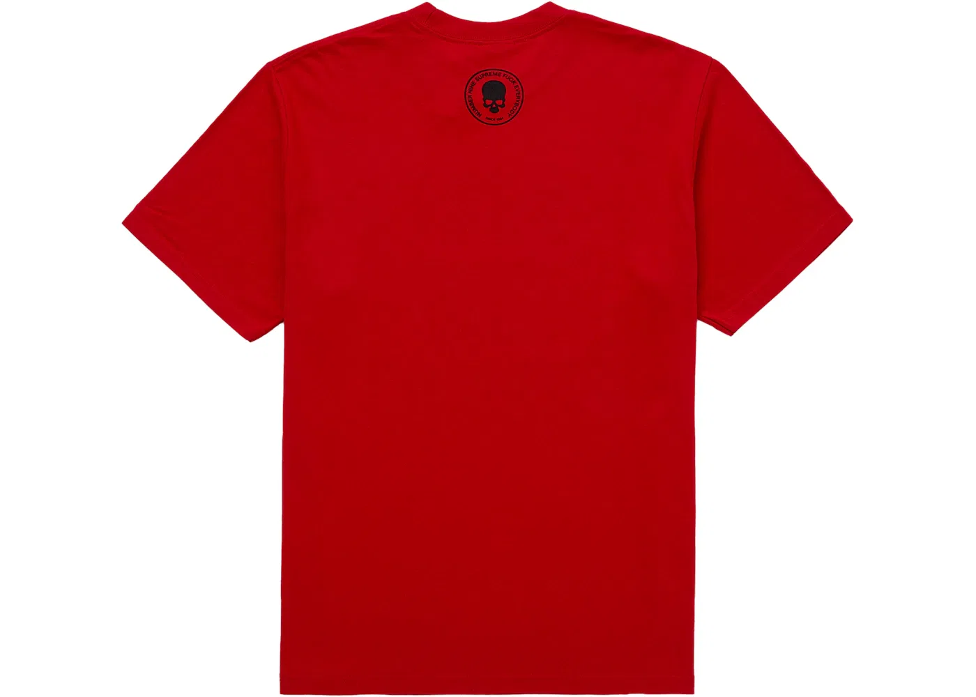 Мужская футболка с принтом Supreme Number (N)ine Shut Up Tee, Красный — фото 2
