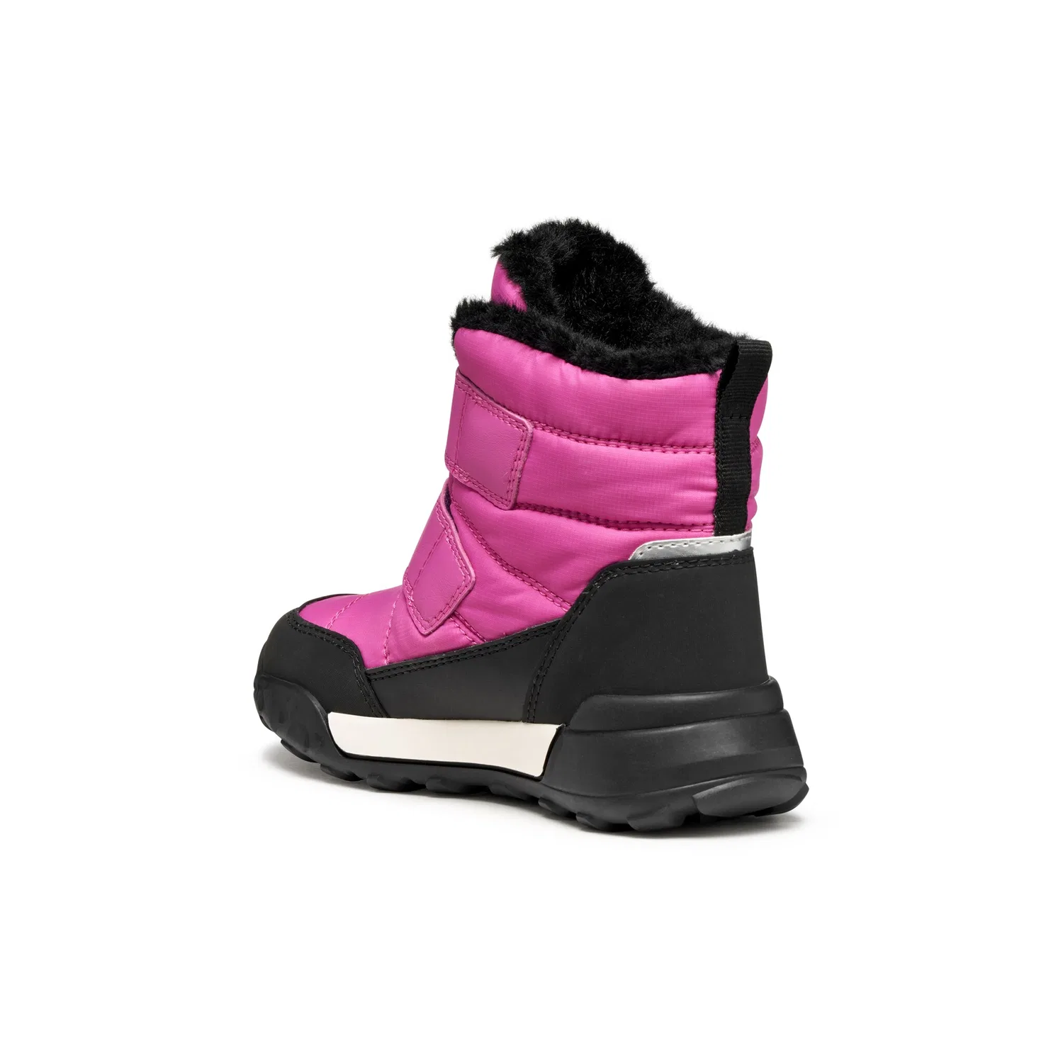 Детские зимние ботинки с мембраной Geox, Pink/Black — фото 2