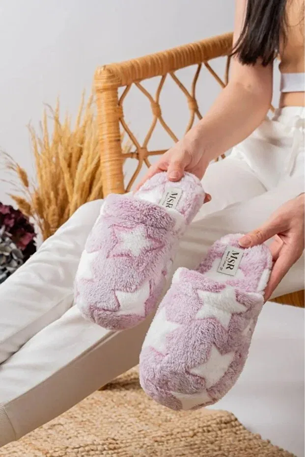 Детские домашние тапочки с принтом Aryalistore, Lila