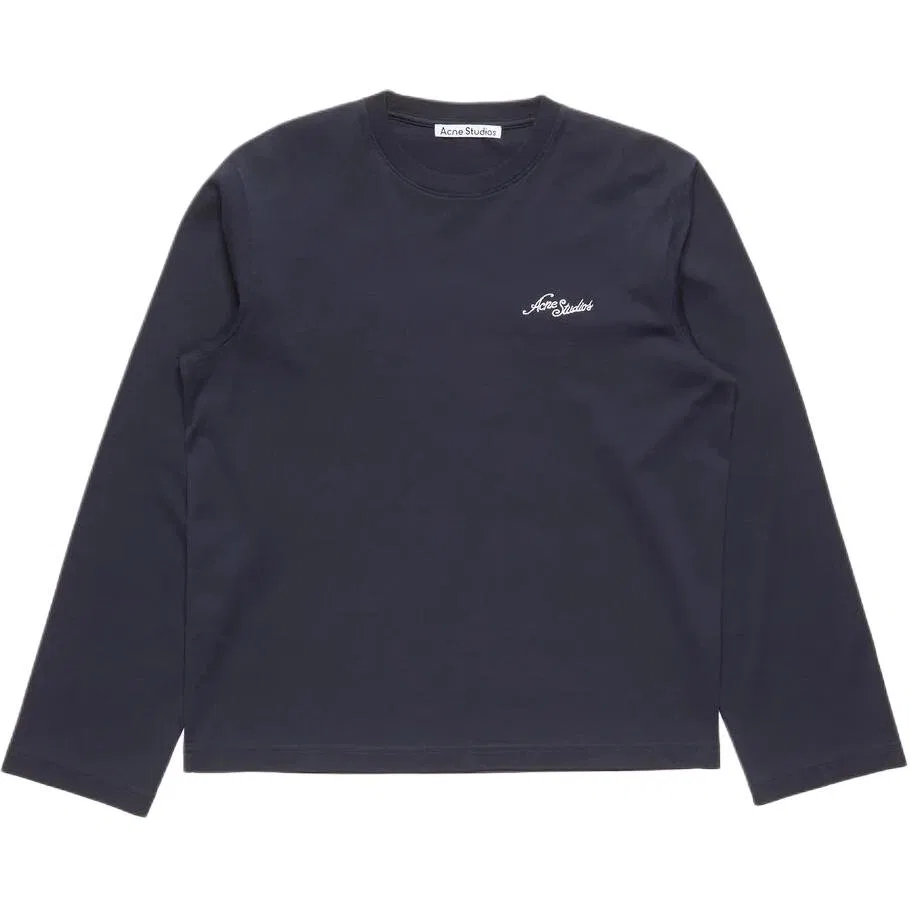 Футболка унисекс с круглым вырезом Acne Studios, Dark Navy Blue