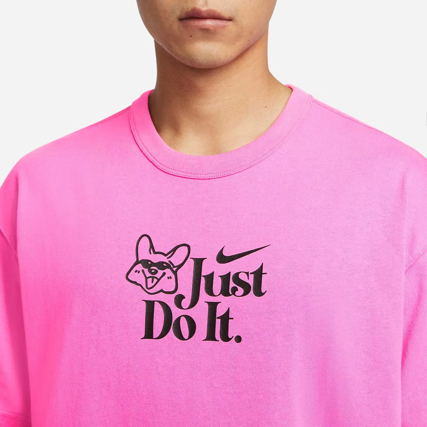 Футболка с принтом Just Do It Nike, розовый — фото 2
