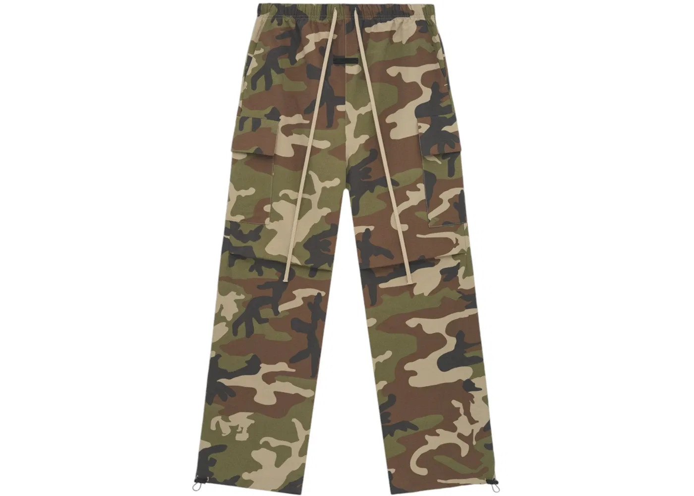 Мужские военные брюки с принтом Fear of God Essentials Military Nylon Field Pant, Woodland Camo