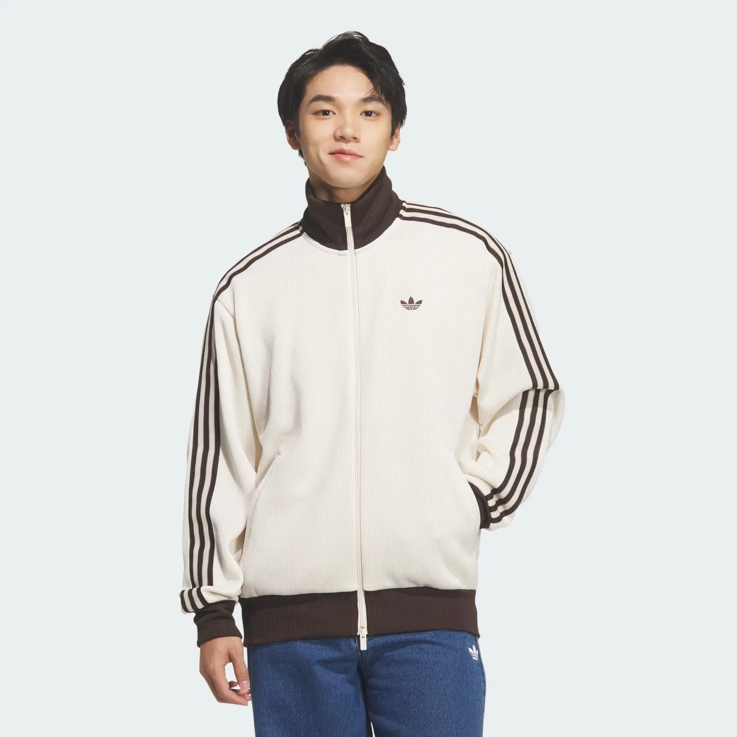 Вязаный кардиган Adidas Originals FB из шерсти белого цвета — фото 3
