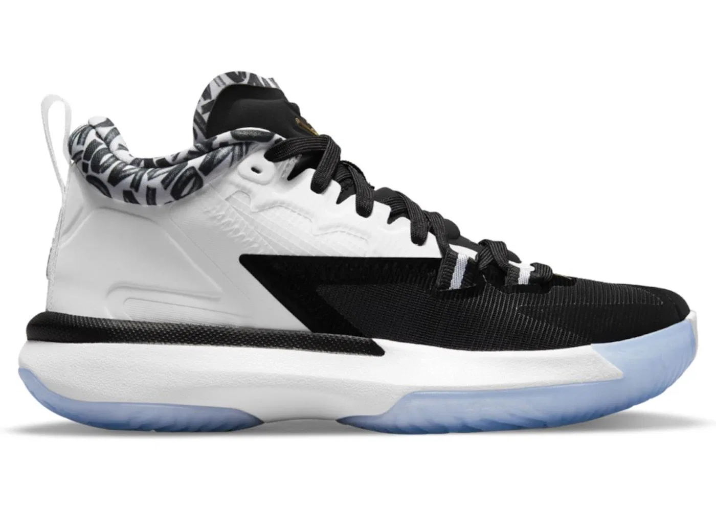 Детские кроссовки для баскетбола Jordan Zion 1 Jordan, Black/White/Metallic Gold