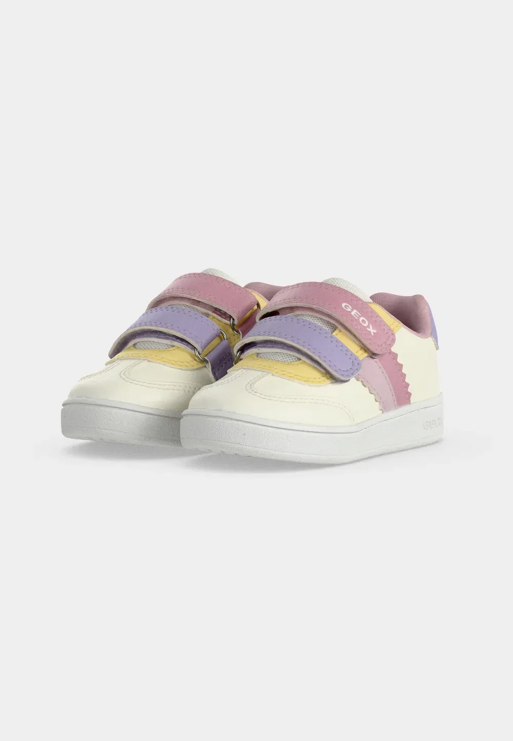 Детские туфельки Eclyper для девочек Geox, Optic White/Rose — фото 3