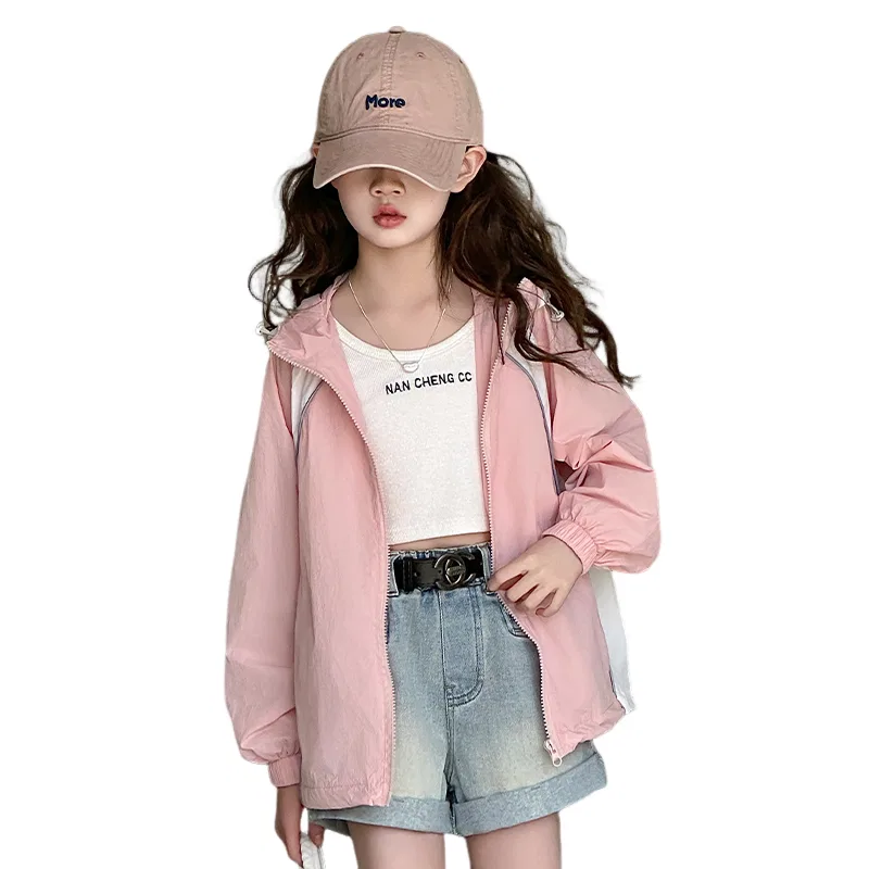 Детская куртка для девочек с капюшоном Lanza, Pink