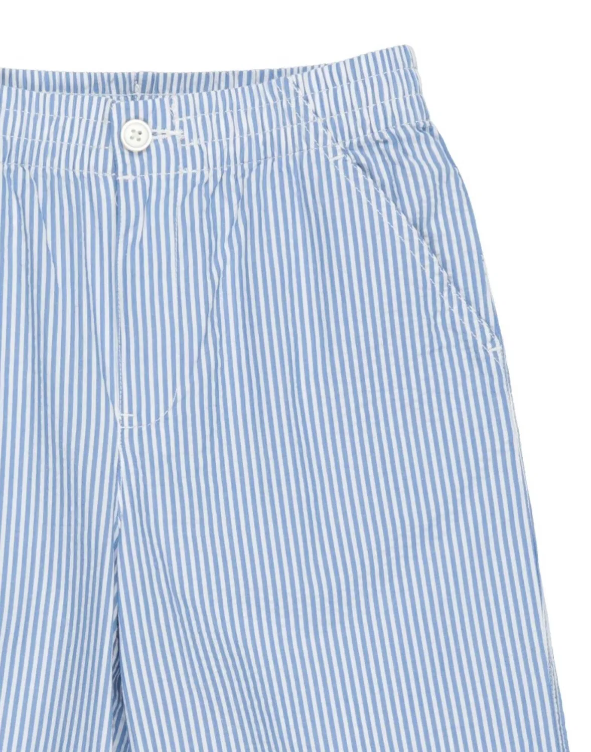 Детские брюки для девочек полосатые с логотипом Polo Prepster Seersucker Pant Polo Ralph Lauren, светло-синий — фото 3