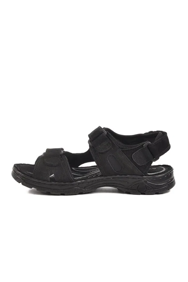 Детские сандалии для мальчиков с коротким каблуком Black Nubuck, Generic Brands, Black Nubuck — фото 2
