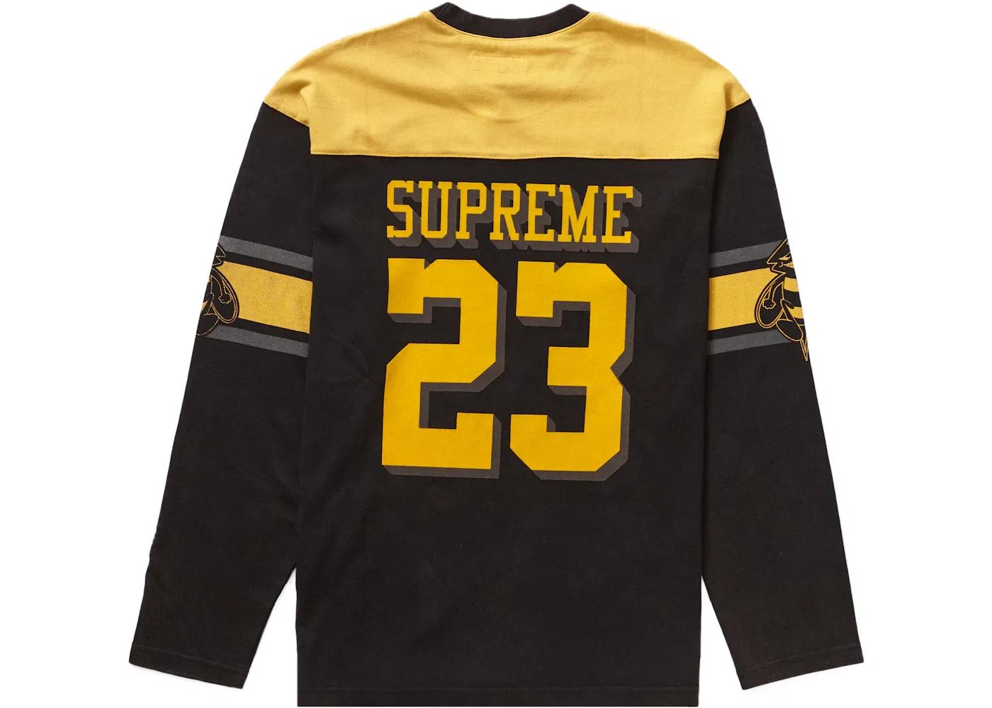 Мужская футбольная футболка с длинным рукавом Supreme Bumblebee L/S Football Top, Black