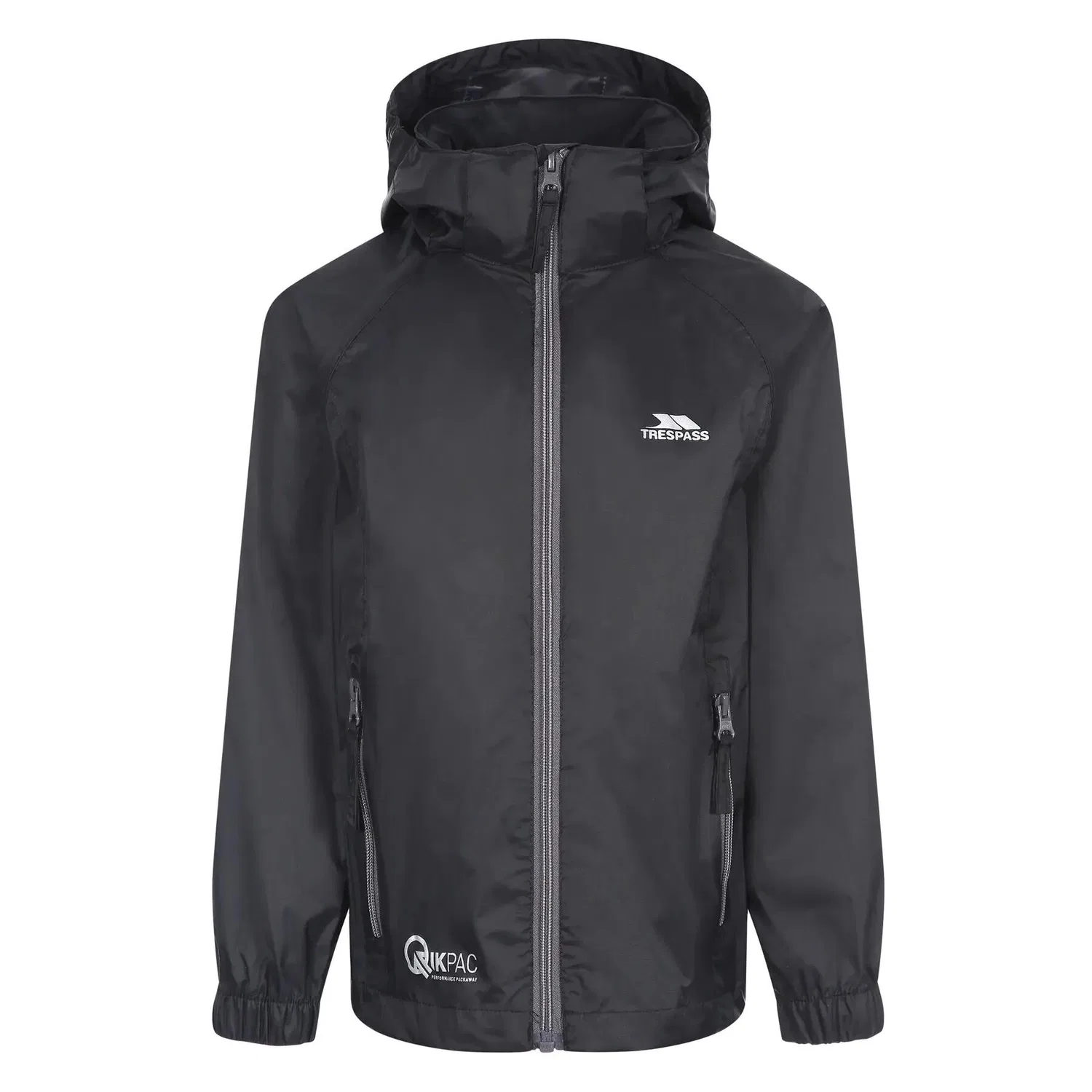 Детская водонепроницаемая куртка Qikpac X Trespass, Schwarz Dunkelgrau