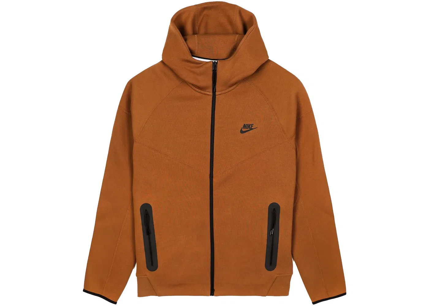 Женское худи с принтом Nike Tech Fleece Windrunner Full Zip Hoodie, Light British Tan