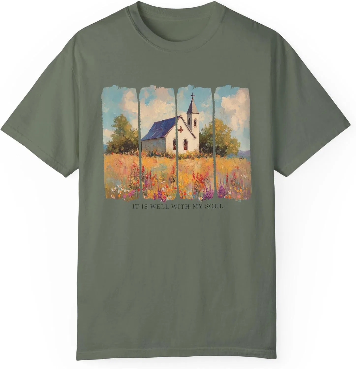 Унисекс футболка с расслабленной посадкой Comfort Colors 1717, Moss