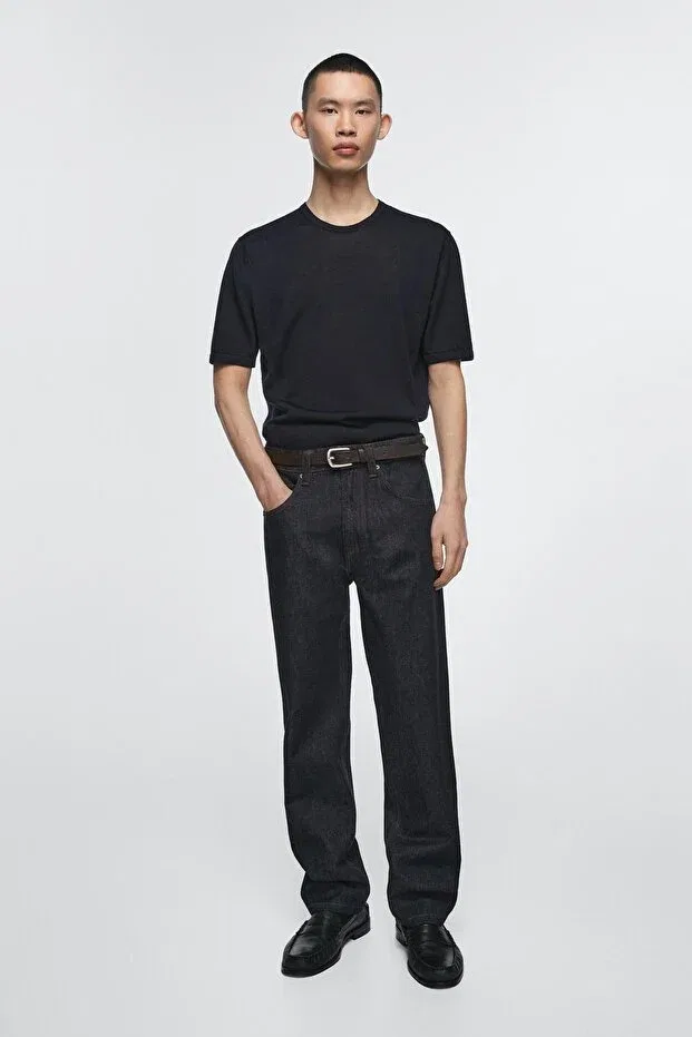 Мужские джинсы прямого кроя Massimo Dutti, Navy Blue