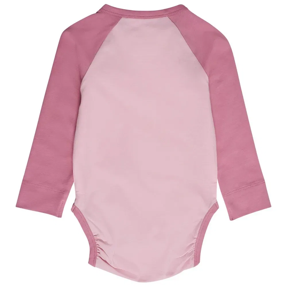 Боди с длинным рукавом Mini Raglan Bee Hummel, розовый — фото 2