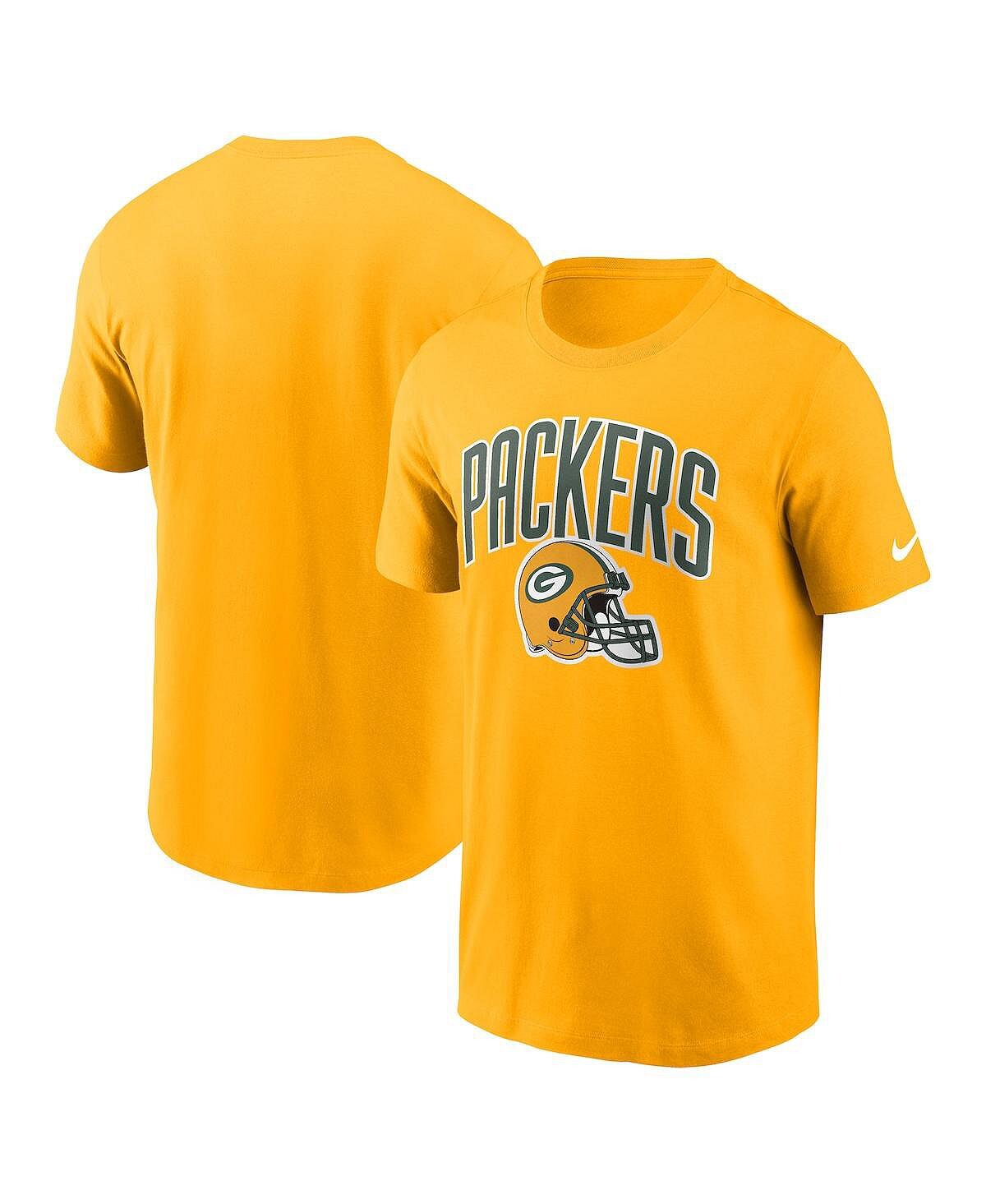 

Золотая мужская футболка green bay packers team athletic Nike