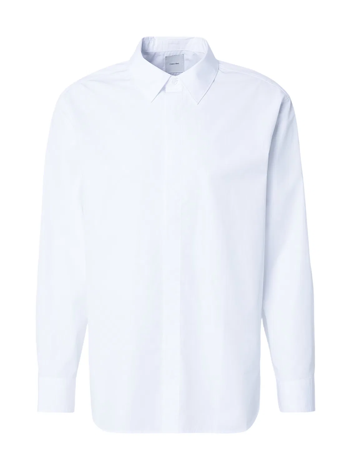 Рубашка на пуговицах Calvin Klein Comfort fit белого цвета