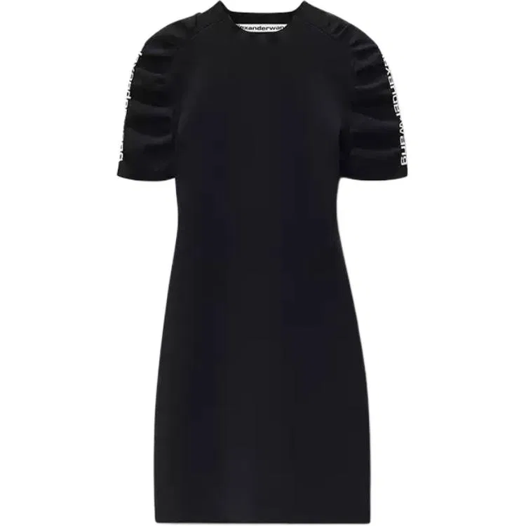 Женское платье с коротким рукавом Alexander Wang, Black