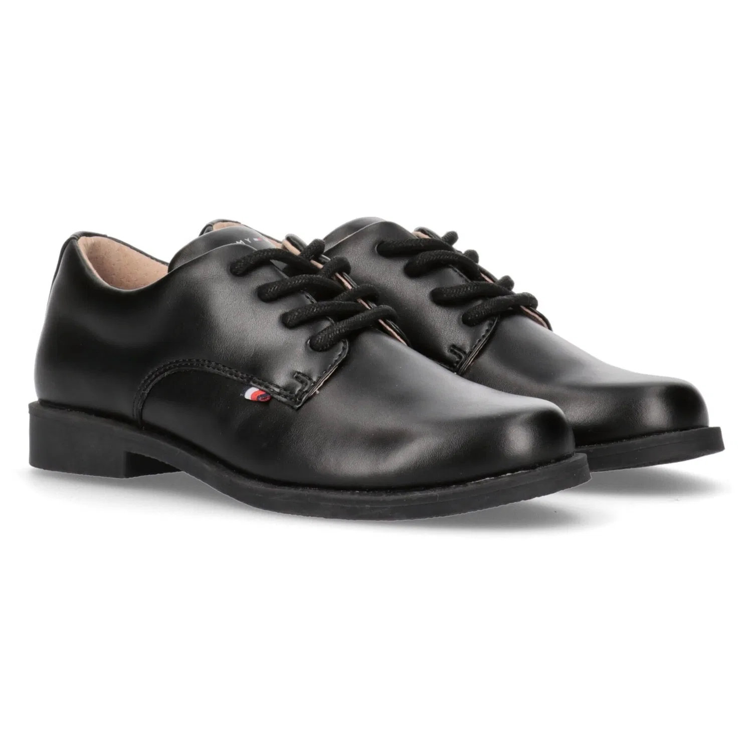 Детские кожаные туфли на шнуровке Tommy Hilfiger, Black
