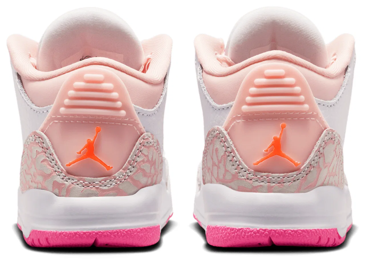 Кроссовки для малышек Retro 3 Jordan, цвет Pink/Orange/Blue — фото 3