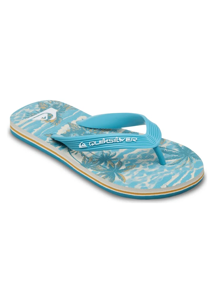 Сандалии QUIKSILVER «Искусство Молокаи» светло-голубого цвета — фото 2
