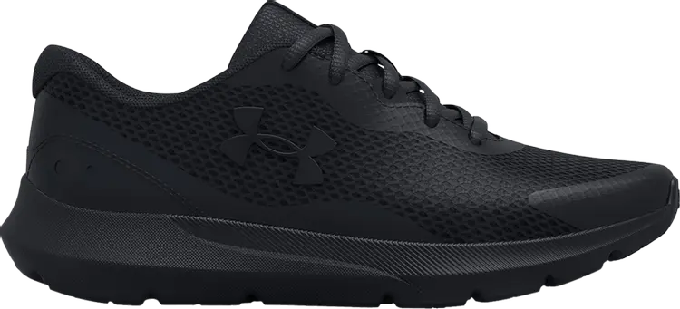 

Кроссовки Under Armour Surge 3 GS Triple Black, черный, Черный;серый, Кроссовки Under Armour Surge 3 GS Triple Black, черный