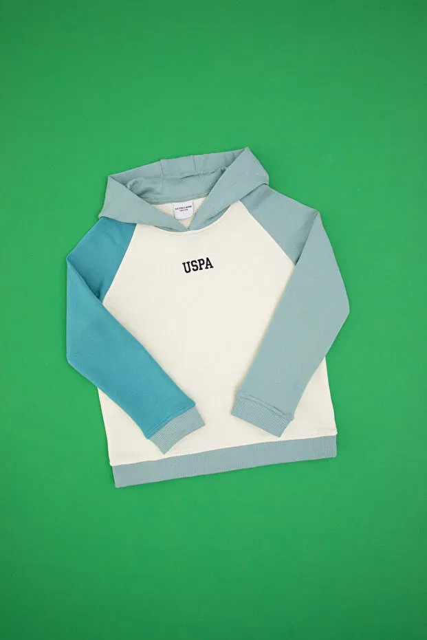 Детские свитшот для мальчиков с капюшоном U.S. Polo Assn., Mint