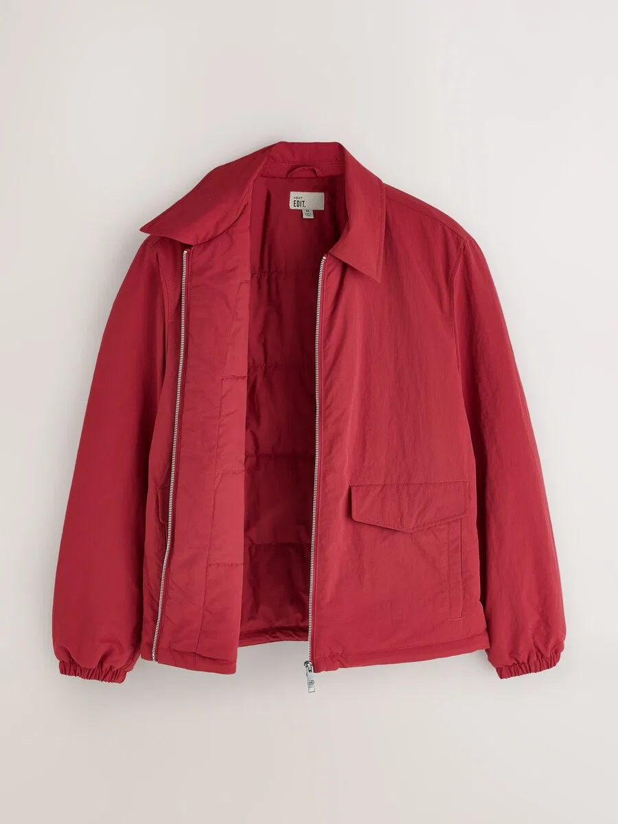 Куртка Next Between-Season Jacket 'Edit' в огненно-красном цвете — фото 3
