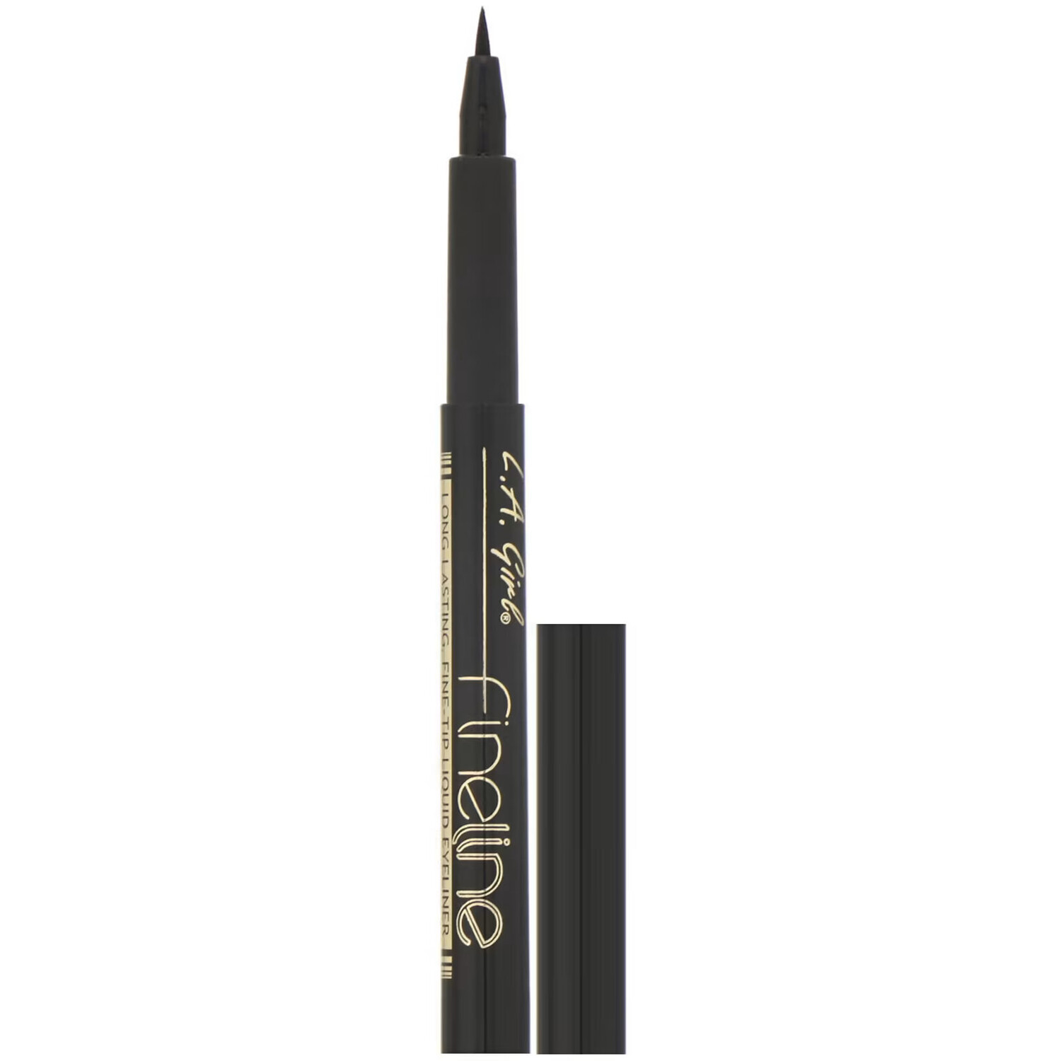 

L.A. Girl, Жидкая подводка для глаз Fineline Liquid Eyeliner, цвет Black, 1,1 мл