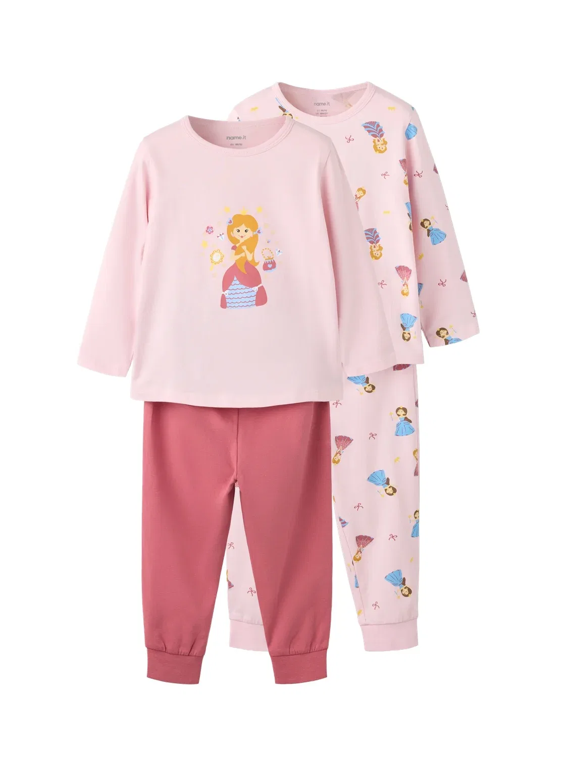 Комплект пижам с длинным рукавом Nmfnightset Name It, розовый