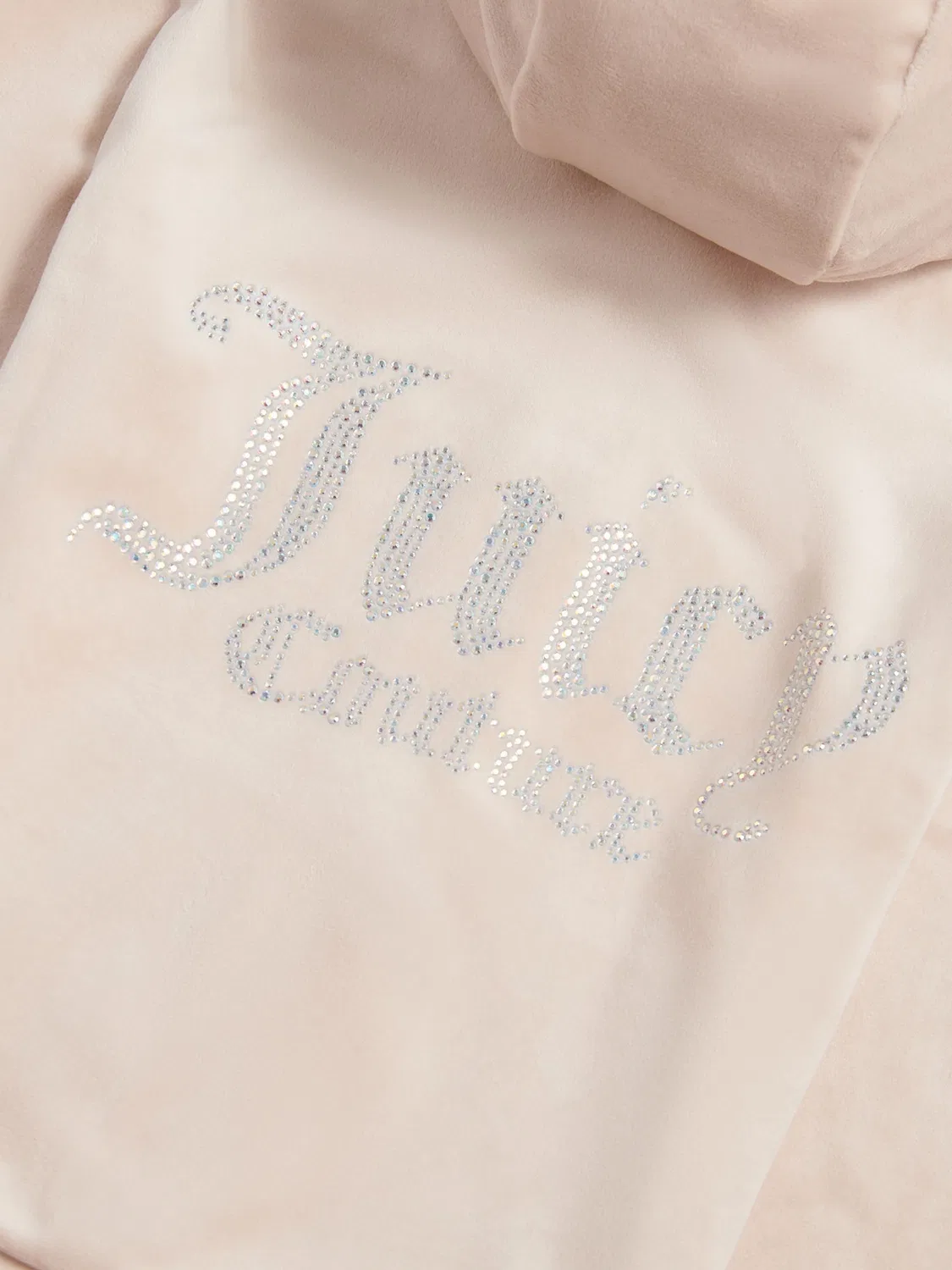 Худи Juicy Couture с диамантами, серый — фото 3