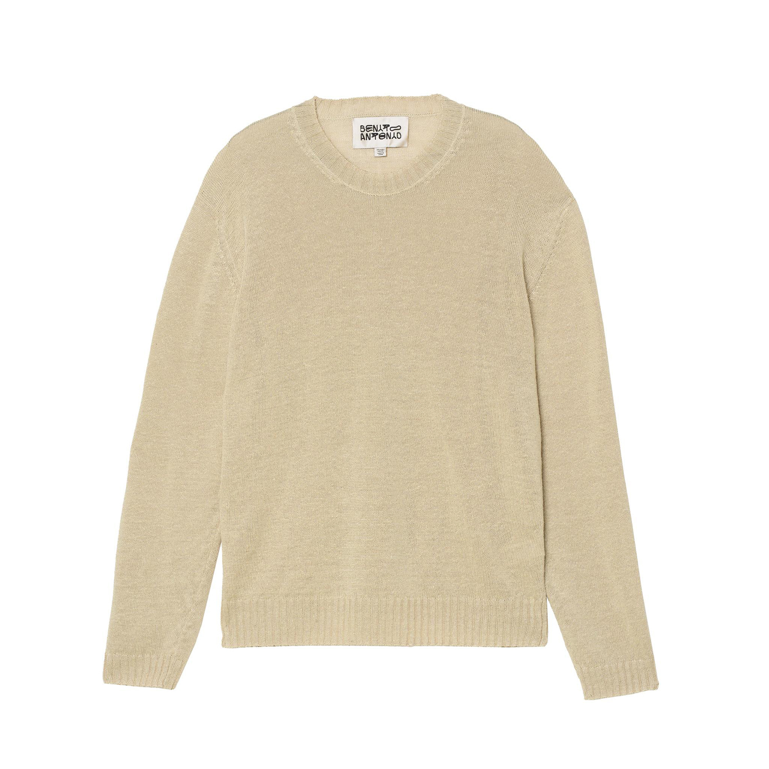 Джемпер Zara Benito Antonio Collection Relaxed Fit 100% Linen, бежевый — фото 3