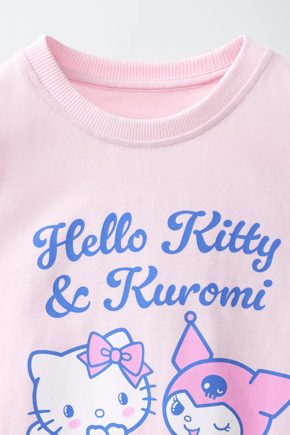 Футболка Hello Kitty and Kuromi Sanrio ZARA, Pink — фото 3